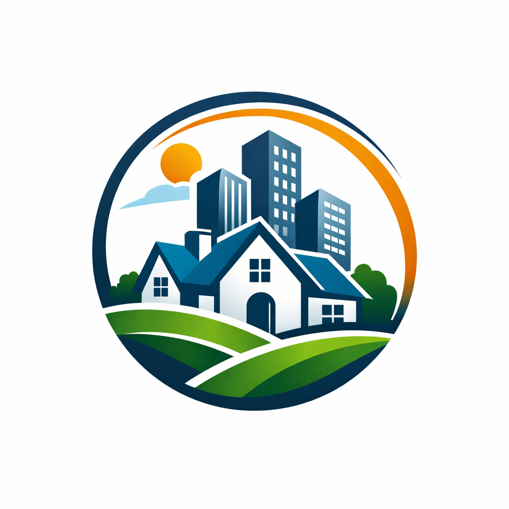 a house inside of a circle to symbolize real estate-1 a house inside of a circle to symbolize real estate-1